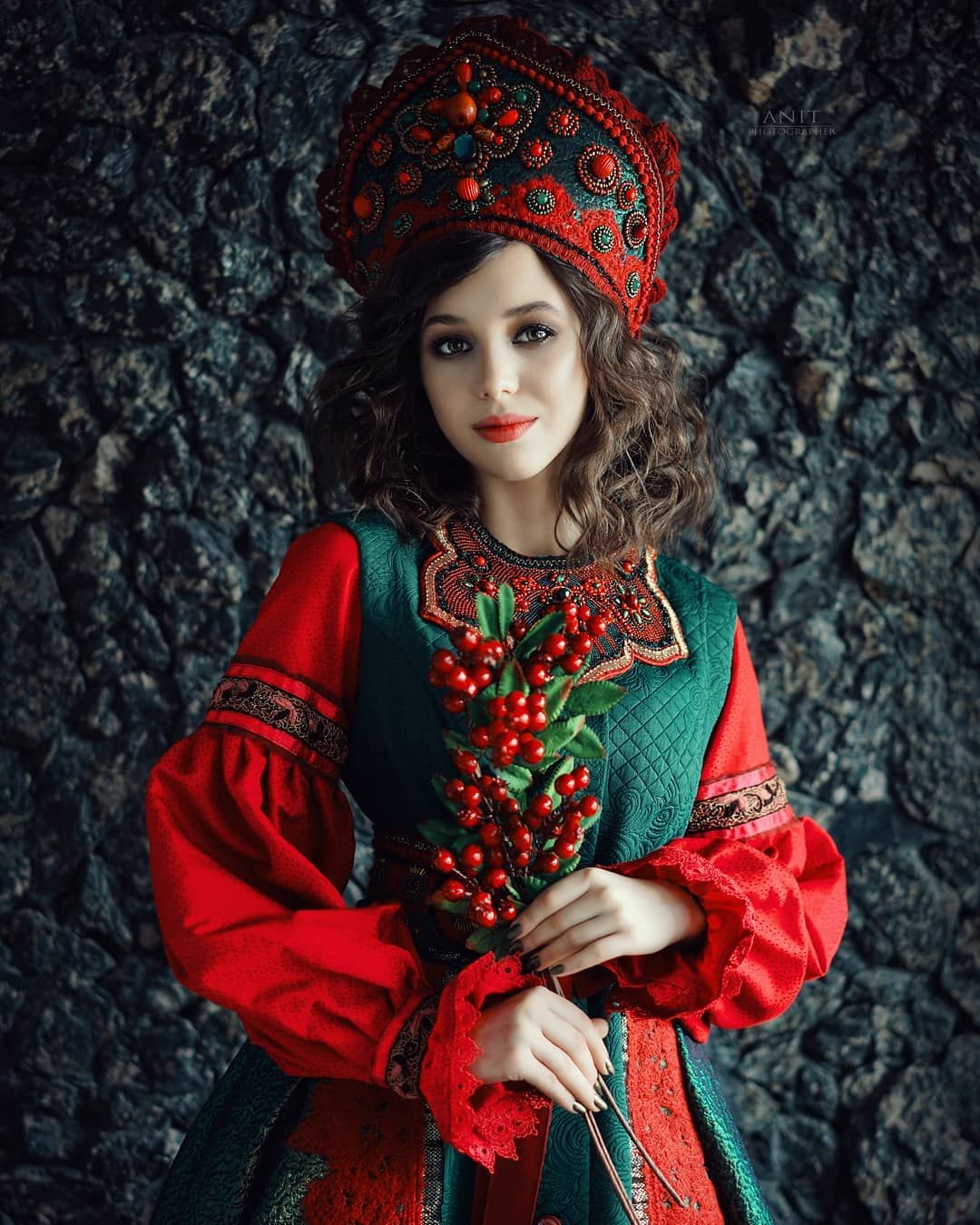 Nude girl Women in Slavic costumes in Baku